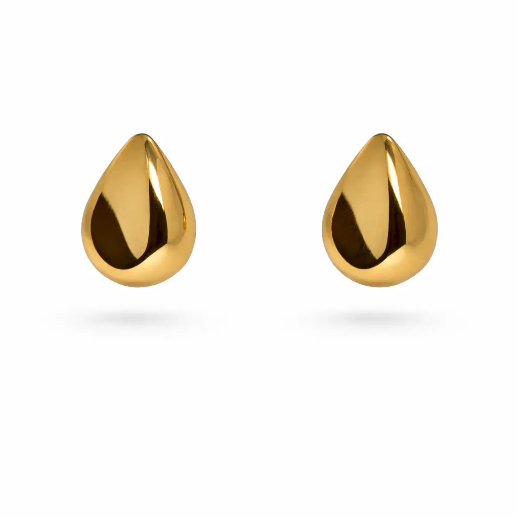 Thalia Gold Drop Studs Dela Asa Art