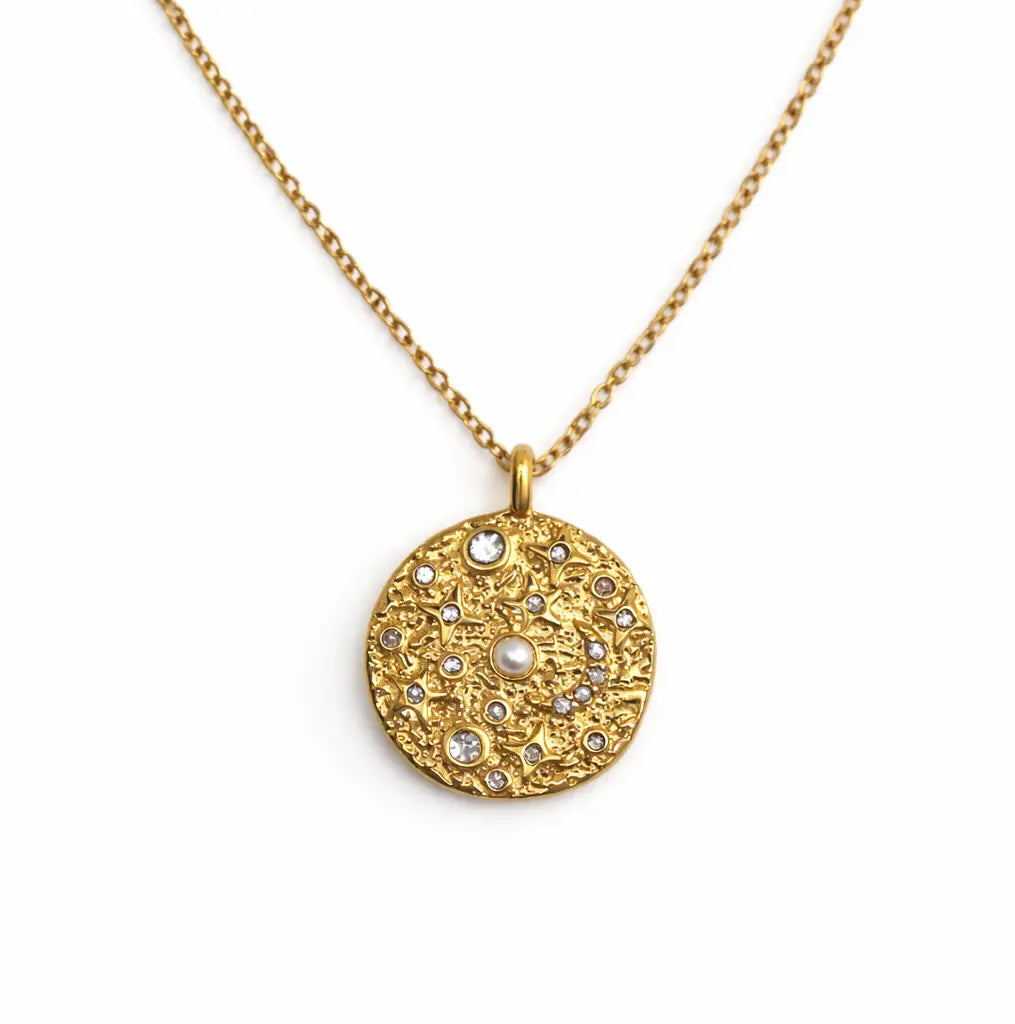 Pearl galaxy necklace Dela Asa Art