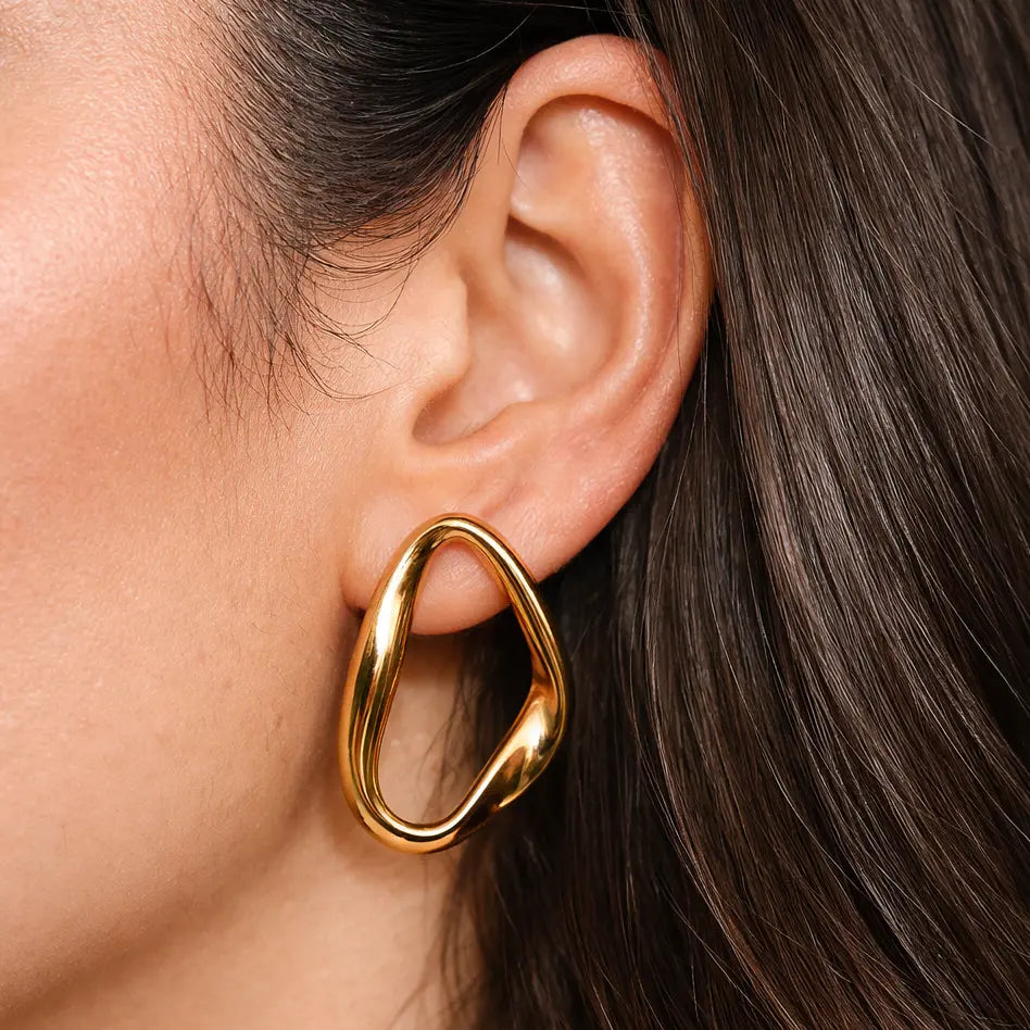 Elara Sculpted Studs Dela Asa Art