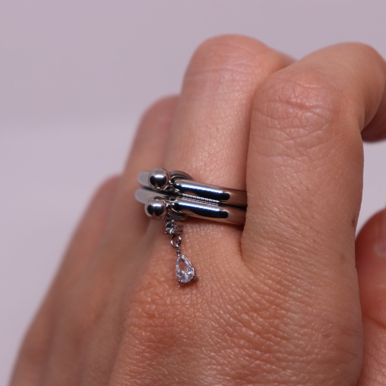 Double Band Pear Drop