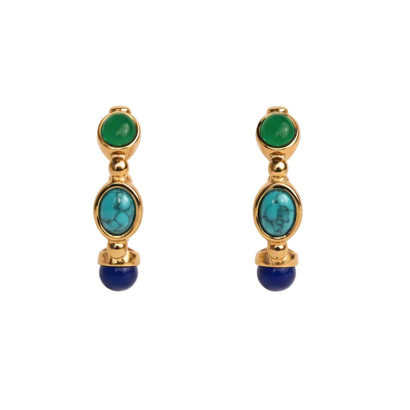 Rio stone hoops