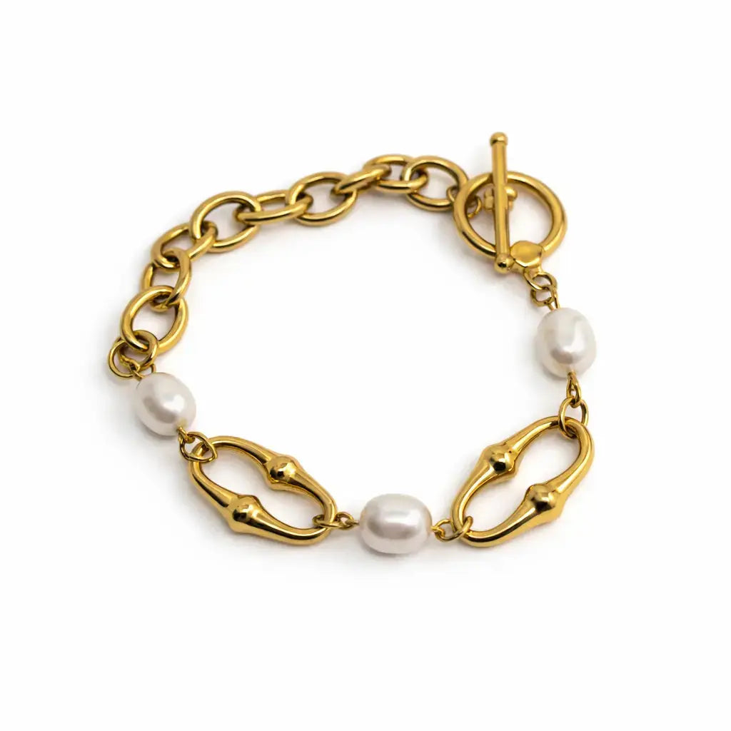 Elara Pearl Chain Bracelet Dela Asa Art