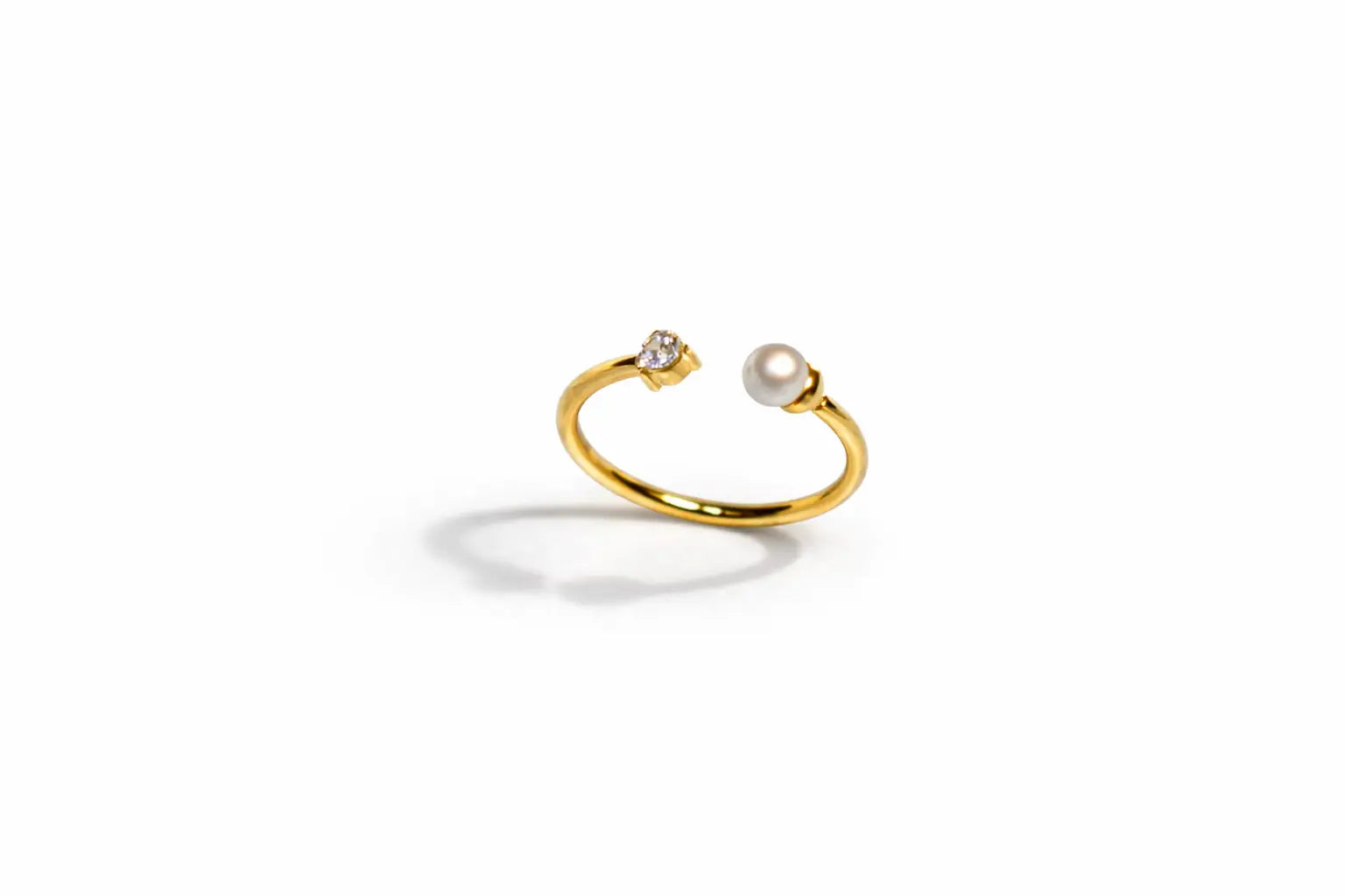 Pearl Glow Open Ring Dela Asa Art