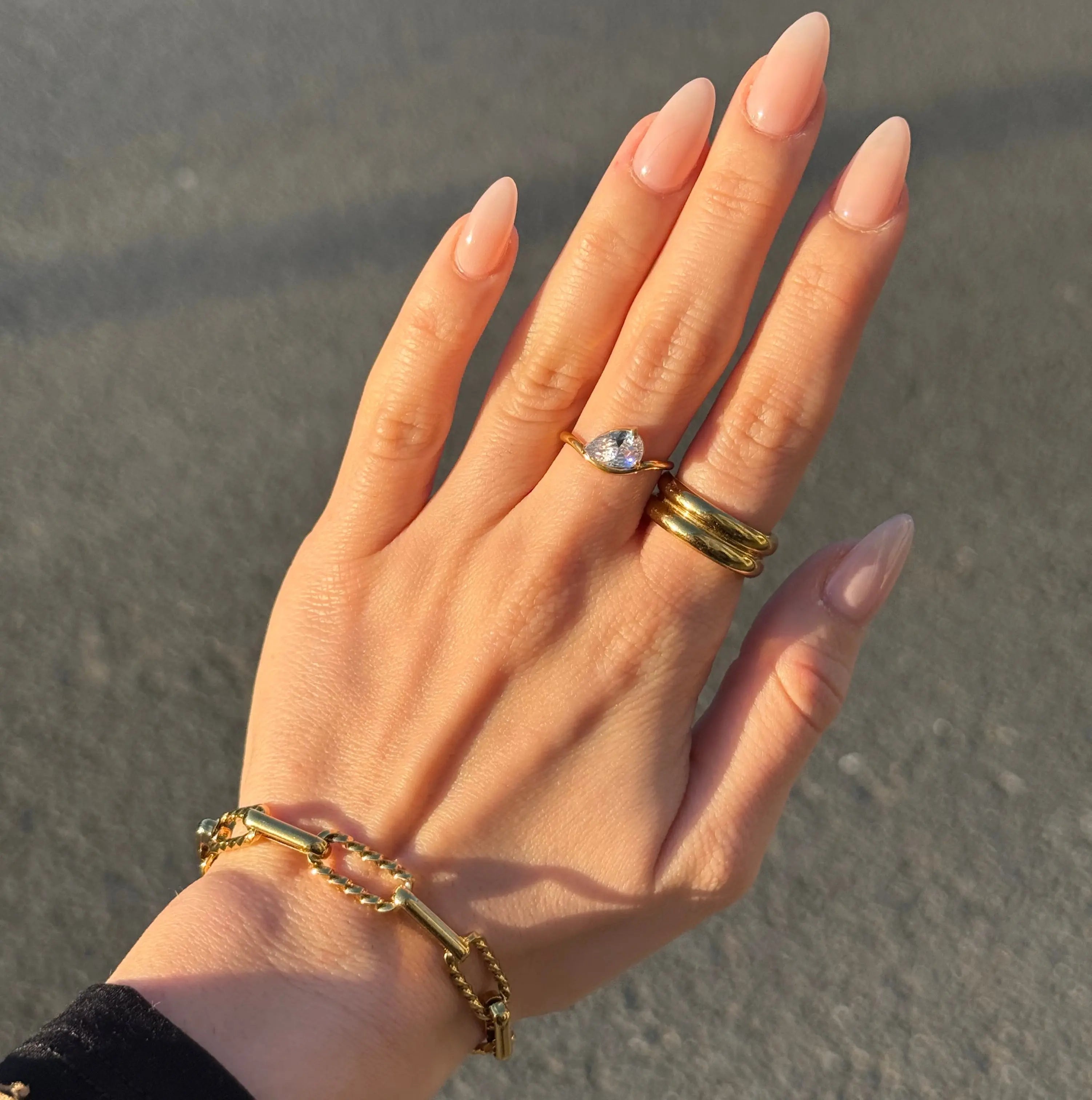The Elara Pear Ring Dela Asa Jewellery