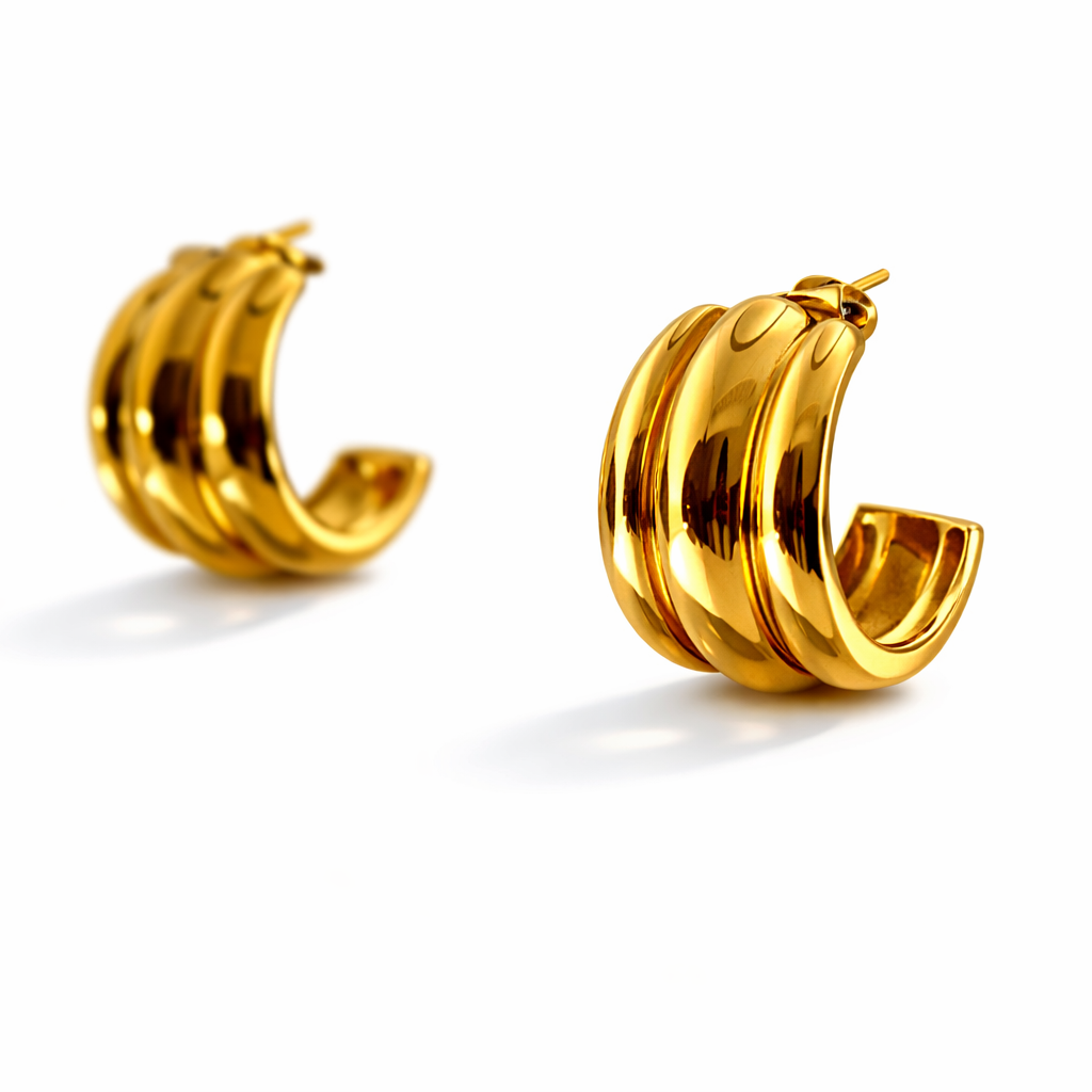 Statement Curve Studs