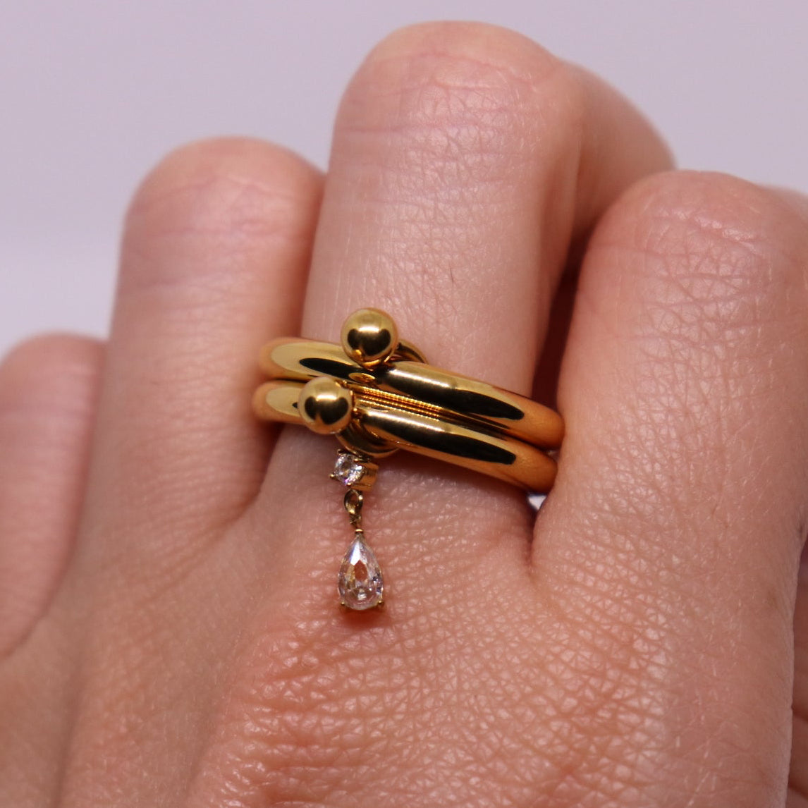 Double Band Pear Drop