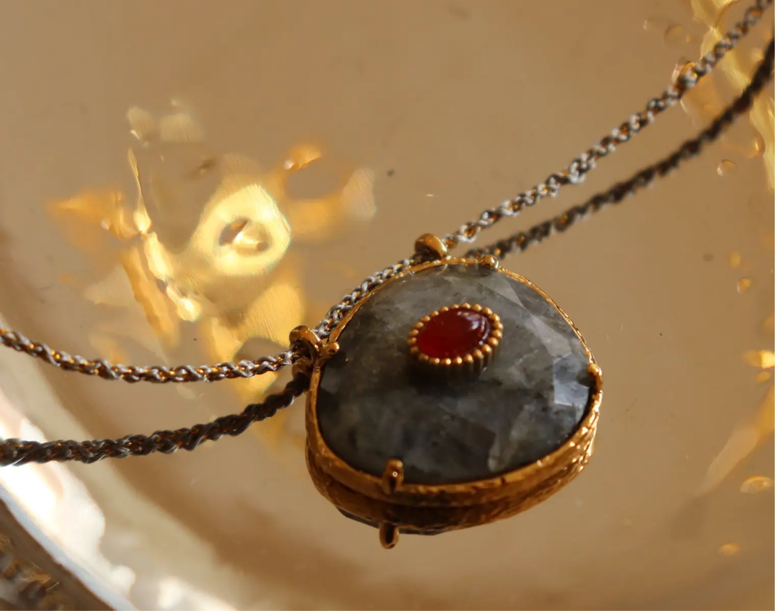Stone necklace Dela Asa Art