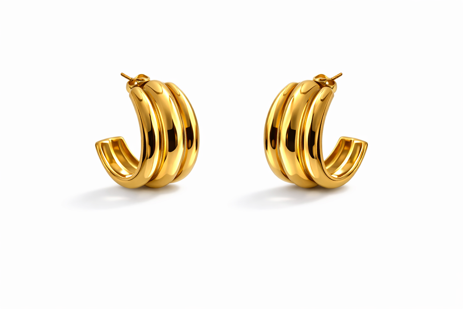 Statement Curve Studs
