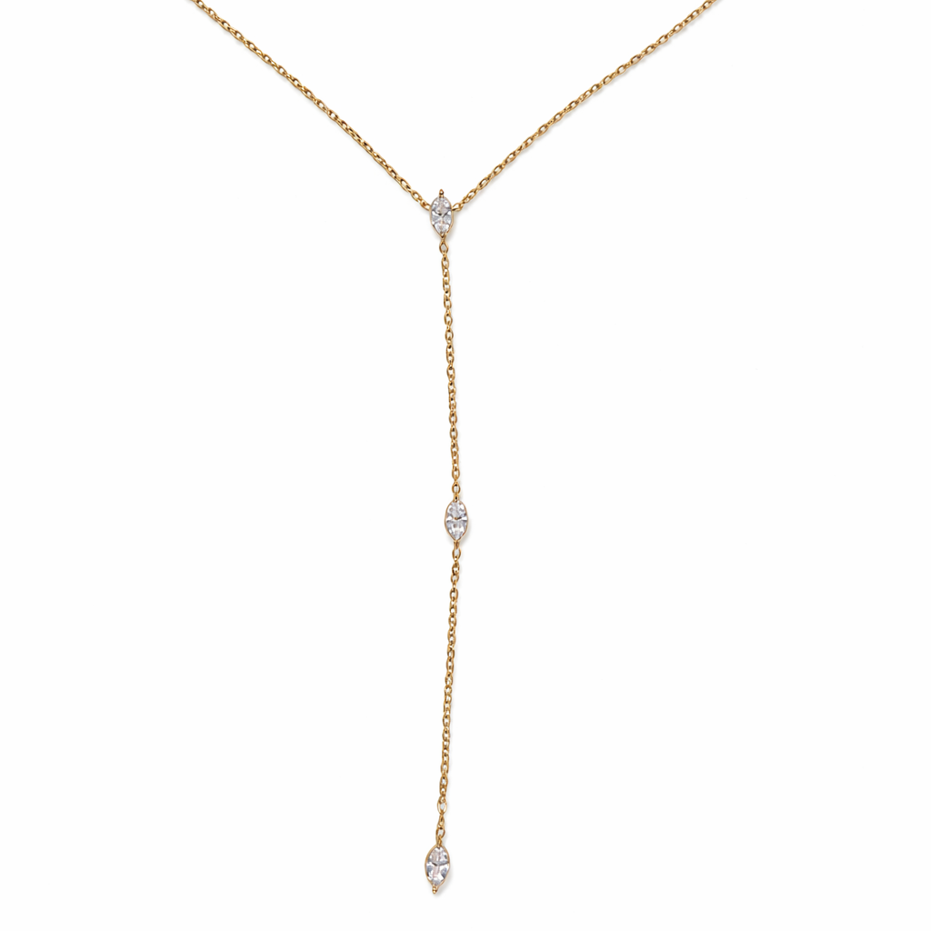 Marquise Lariat Necklace