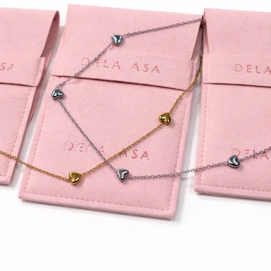 Hearts Necklace Dela Asa Art