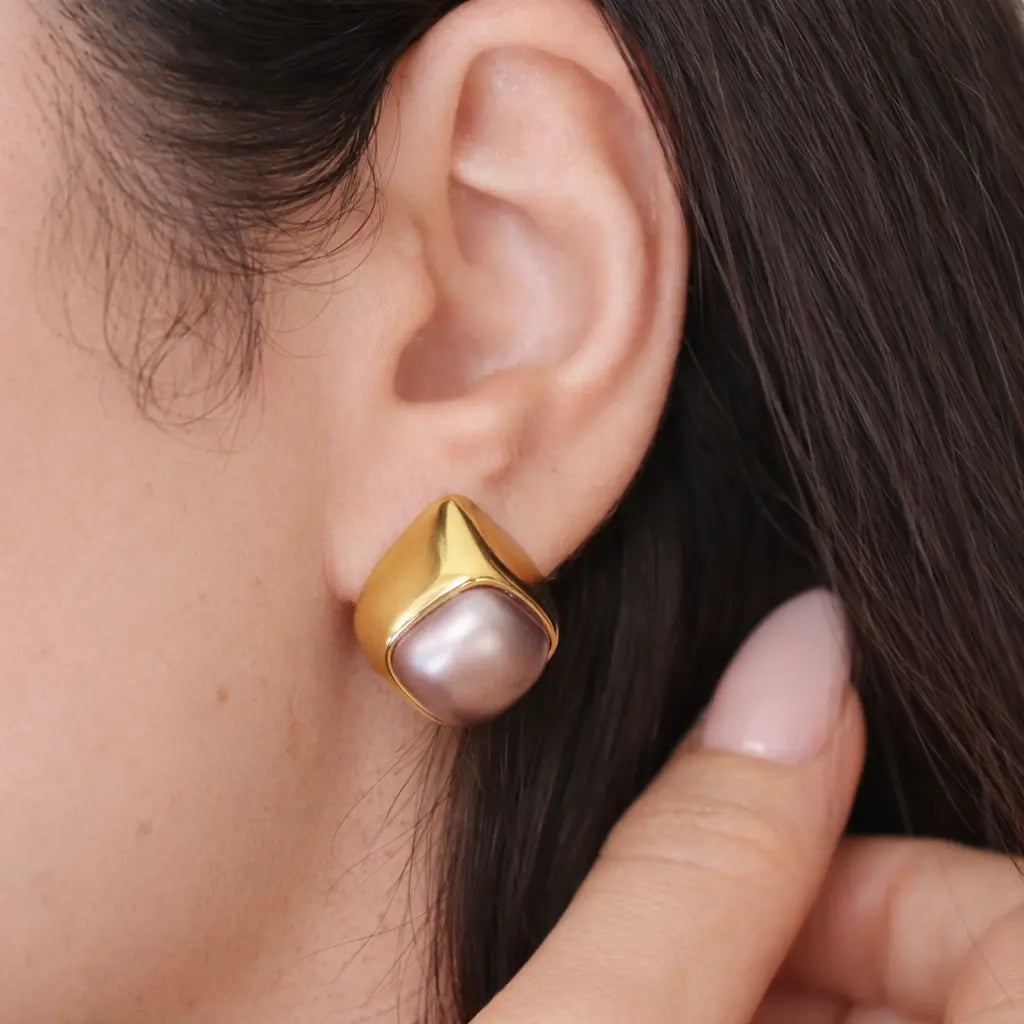 The Nola Pearl Studs Dela Asa Jewellery