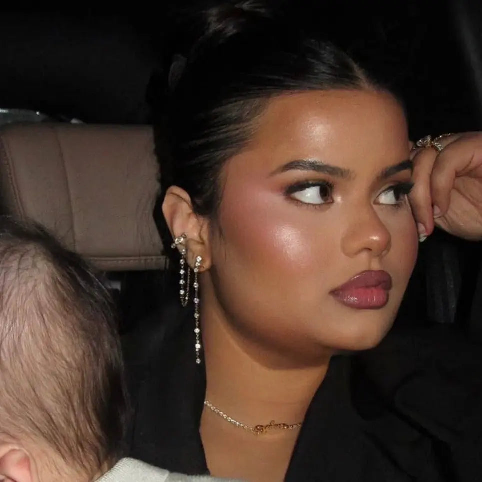 Long diamond earring Dela Asa Art