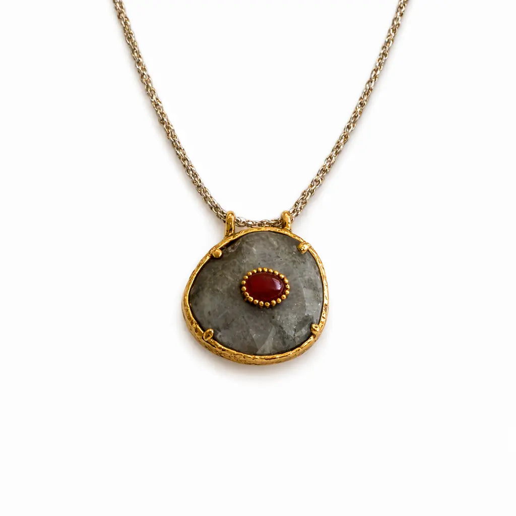 Stone necklace Dela Asa Art