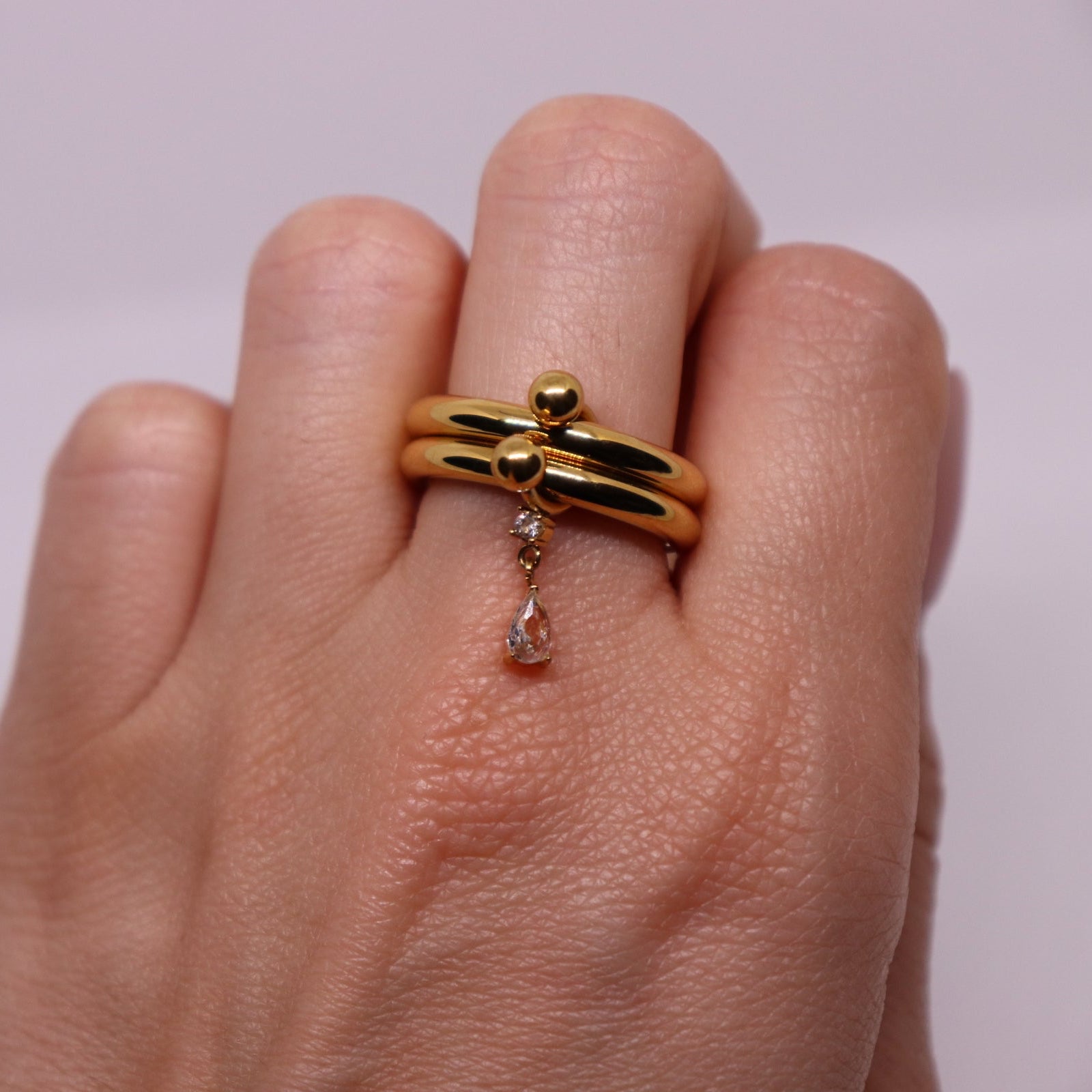Double Band Pear Drop