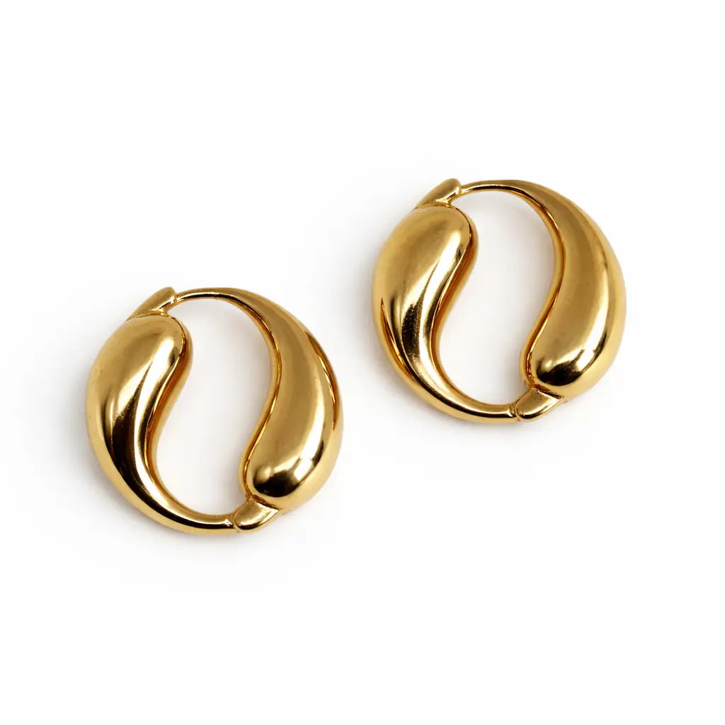 Sienna Sculptural Hoops Dela Asa Art